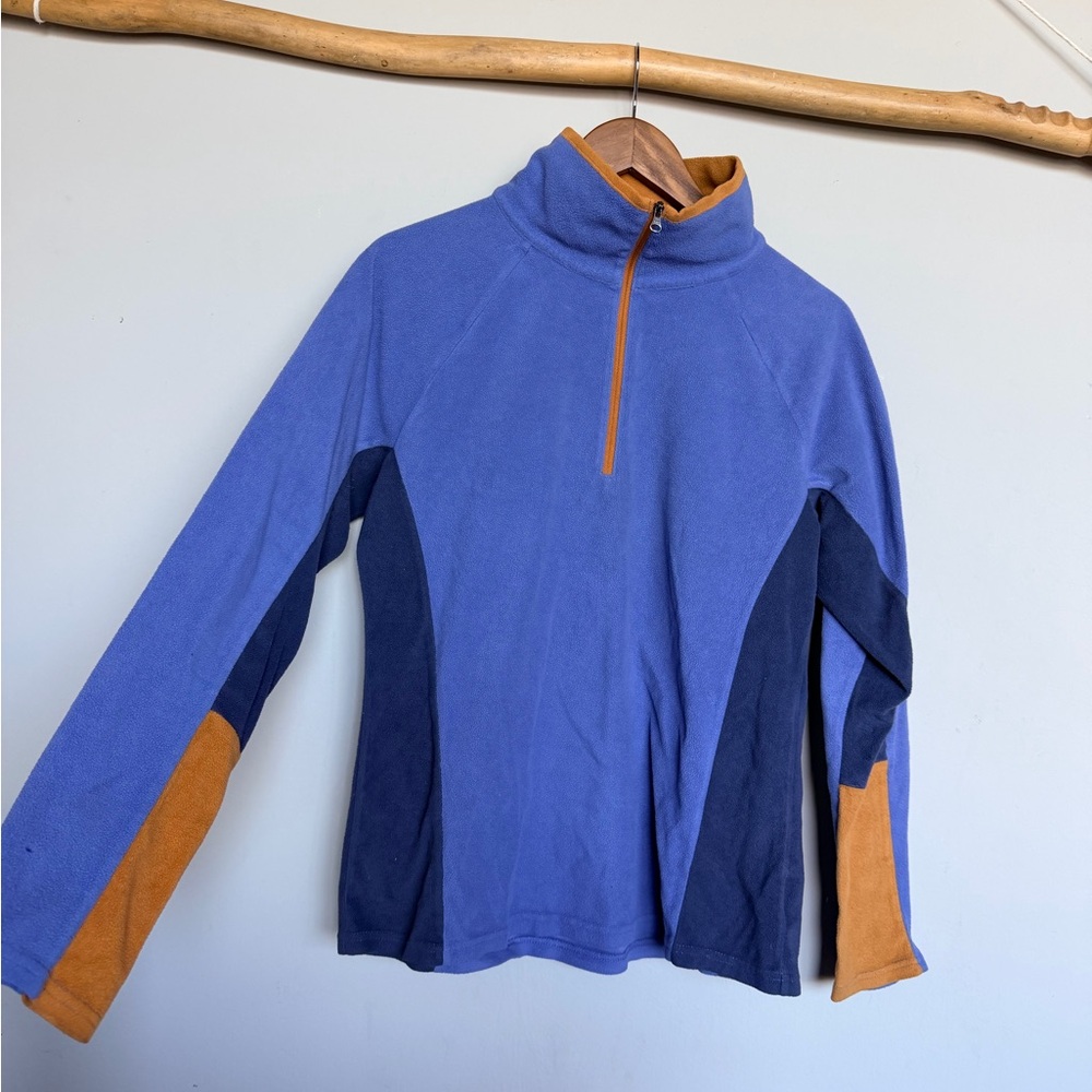 Columbia Colorblock Quarter-Zip Fleece Pullover | Women’s size Large
